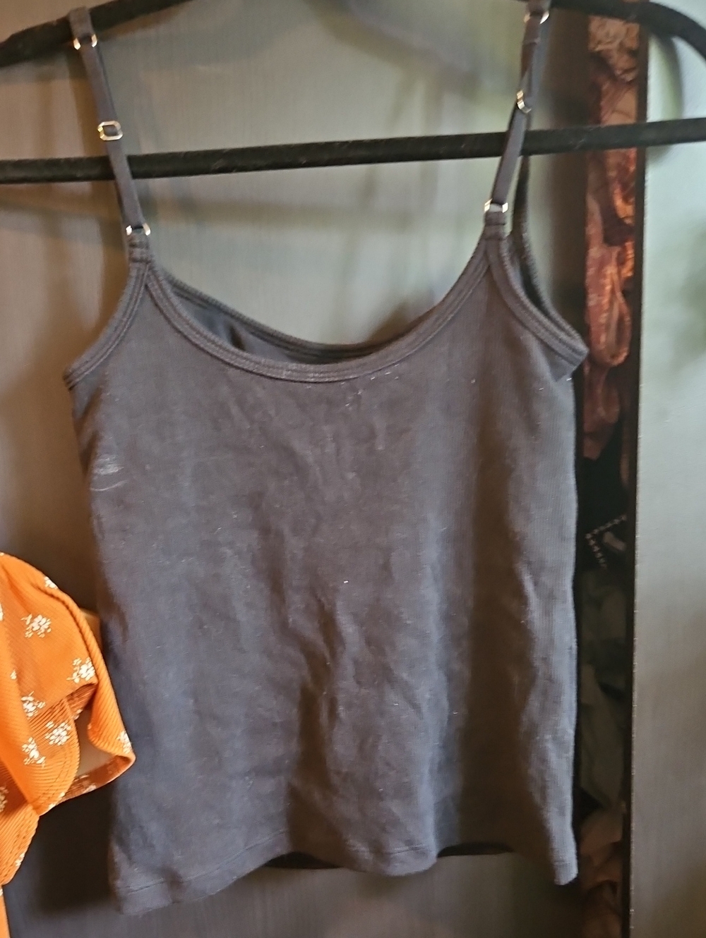 Abercrombie & Fitch Black Ribbed Camisole Tank